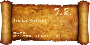Tuska Roland névjegykártya